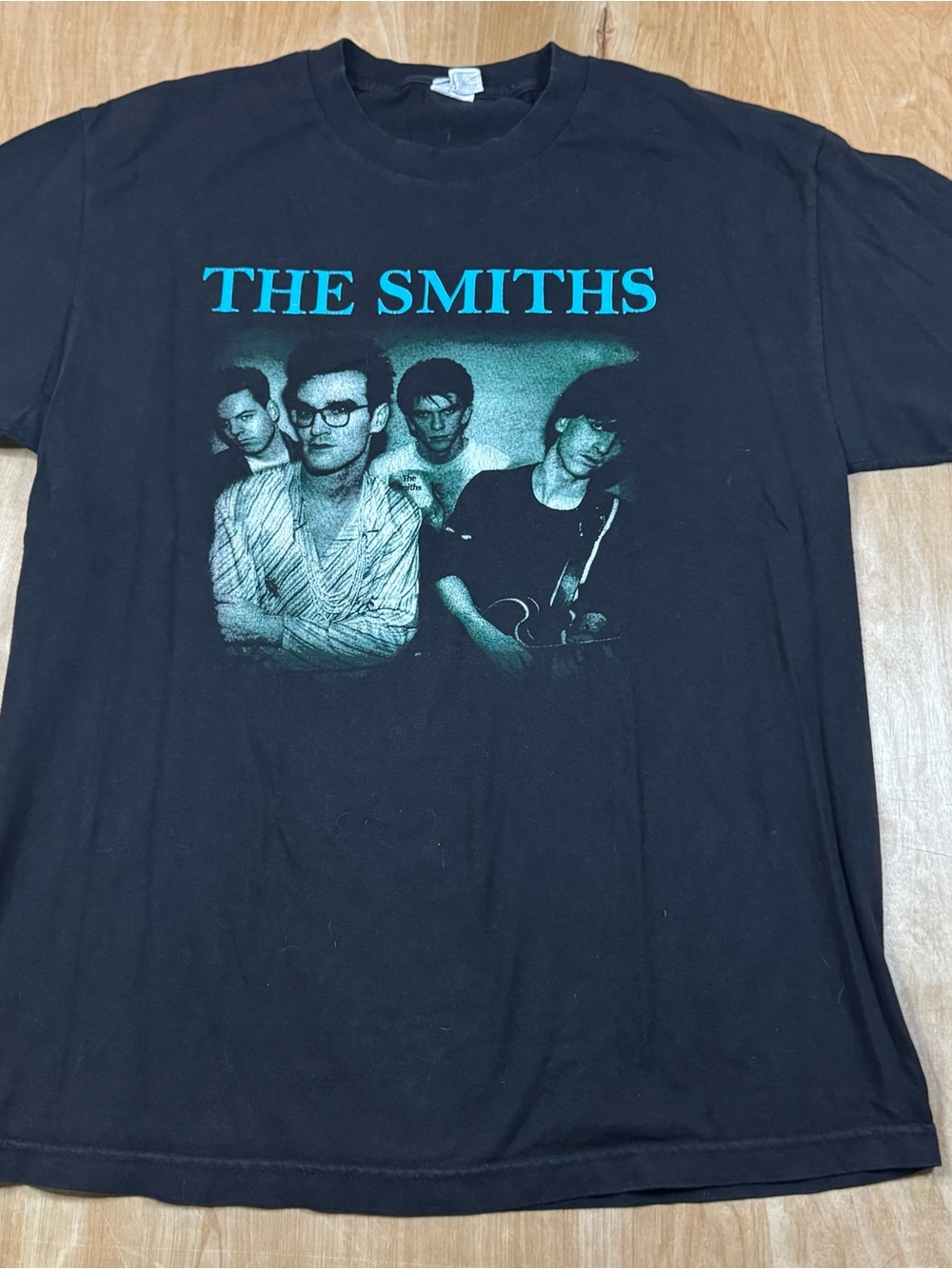 The Smiths Black Graphic T-Shirt with Front Print, Band Tee Size Large.
